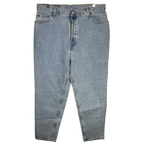 Levi's 505 Denim Jeans Women's 16 M Light Wash High Rise Tapered Leg Classic New